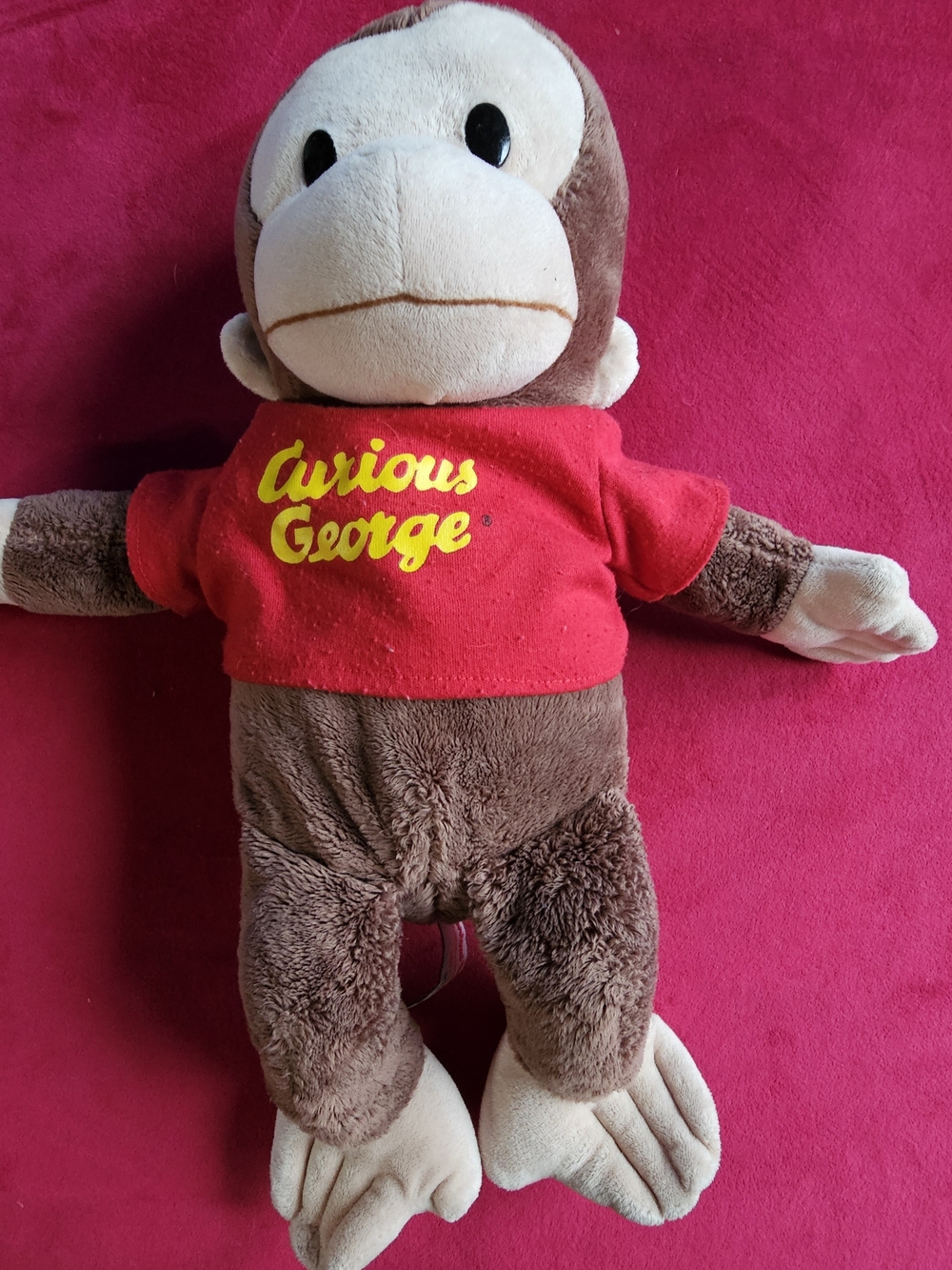*VINTAGE* Curious George With Red Shirt